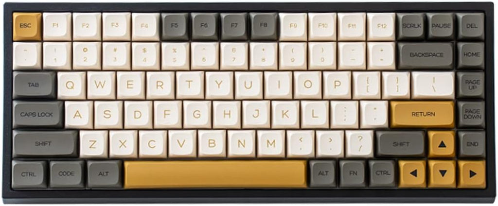 84 Keys Hot Swappable Wired Mechanical Keyboard with PBT Keycaps, RGB, Gateron Blue Switch K4867