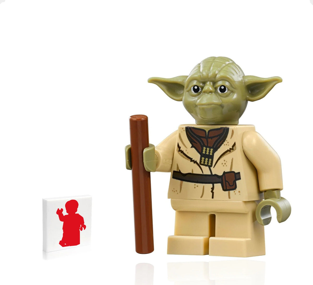 Yoda Minifigure with Staff N23880