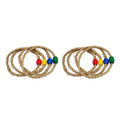 Natural Rope Ring Toss Game Toy 8 PCS M587