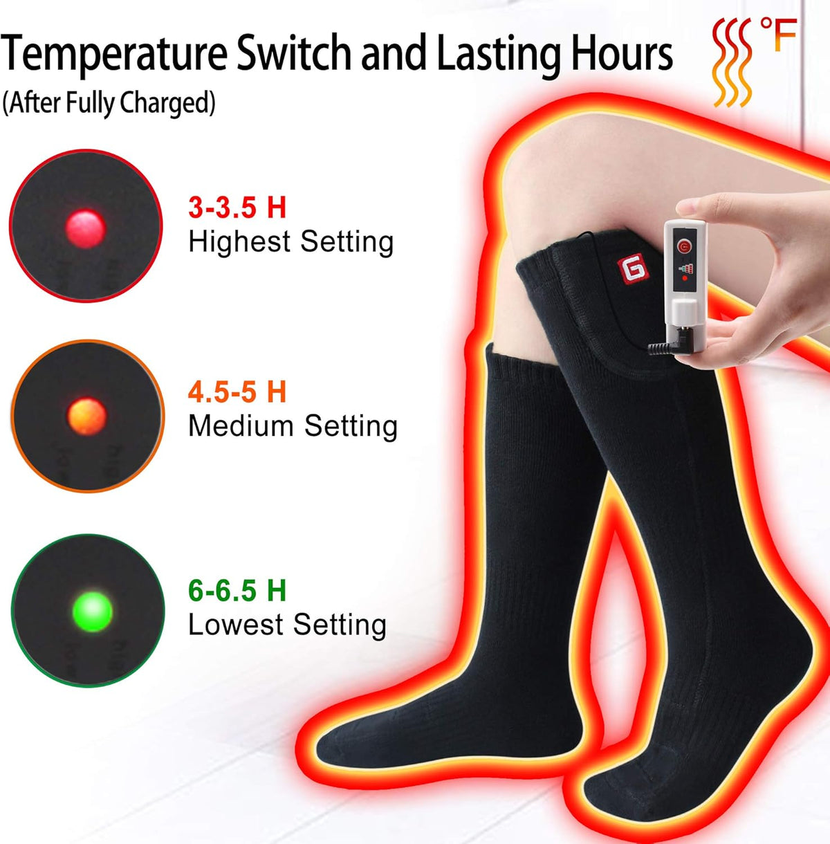 Rechargeable Heated Socks L951900