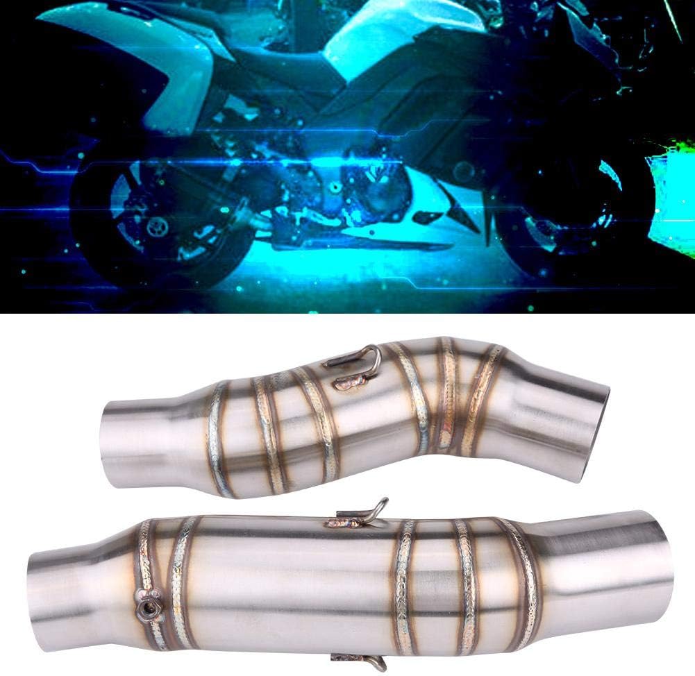 1 Pair 51mm Motorcycle Exhaust Mid-Pipe Link Pipe P170649