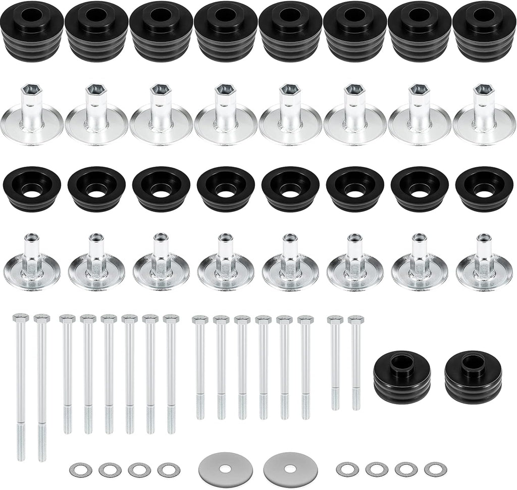 Ford Body Mount Bushing Kit with Steel Sleeves & Hardware C609017