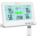 Black Wireless Thermometer Hygrometer Weather Station E55716