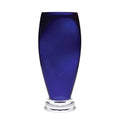 Cobalt Blue Crystal Glass Tabletop Flower Vase T78730