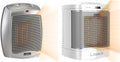 Ceramic Adjustable Thermostat Space Heater, Non-Oscillating, Small Portable Ceramic Space Heater, White C216