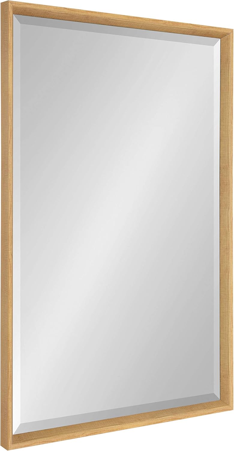 Black Framed Beveled Wall Mirror W6077