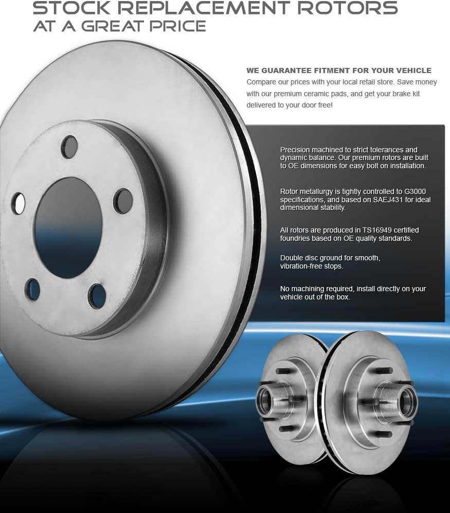 Brake Disc Rotors + Metallic Brake Pads P832248