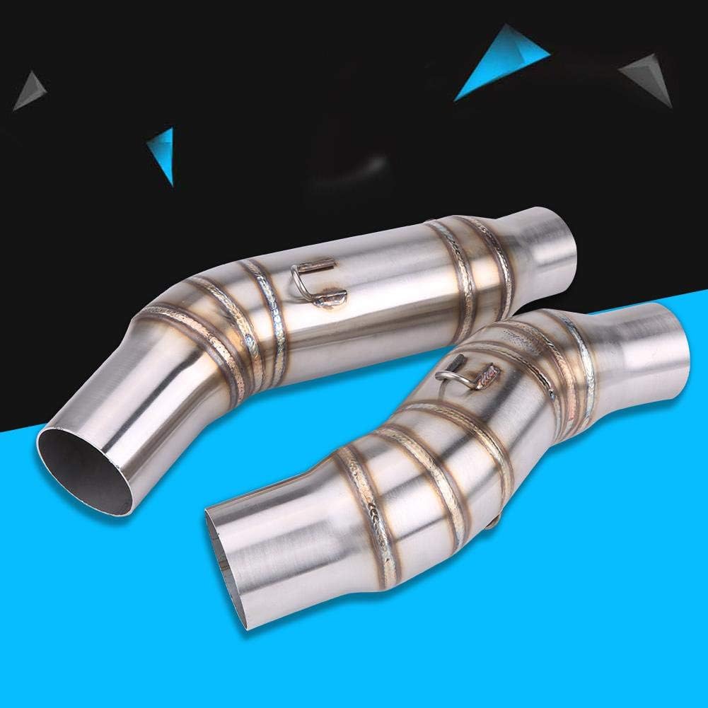 1 Pair 51mm Motorcycle Exhaust Mid-Pipe Link Pipe P170649