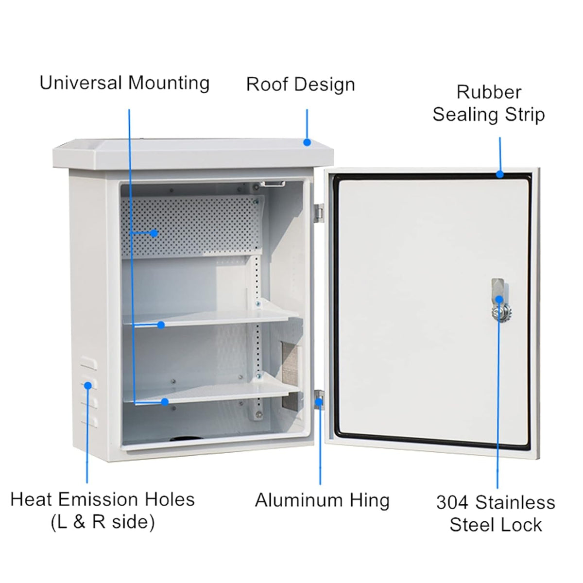 Outdoor Electrical Box, IP55 Stainless Steel Junction Box W899