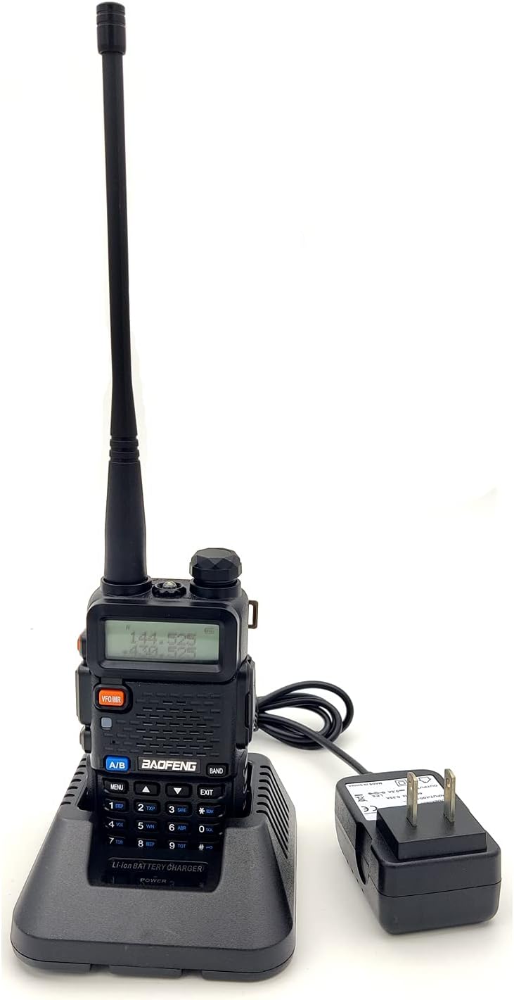 8W Dual Band VHF/UHF Two Way Radio Walkie Talkie with 3800mAh Battery R94462