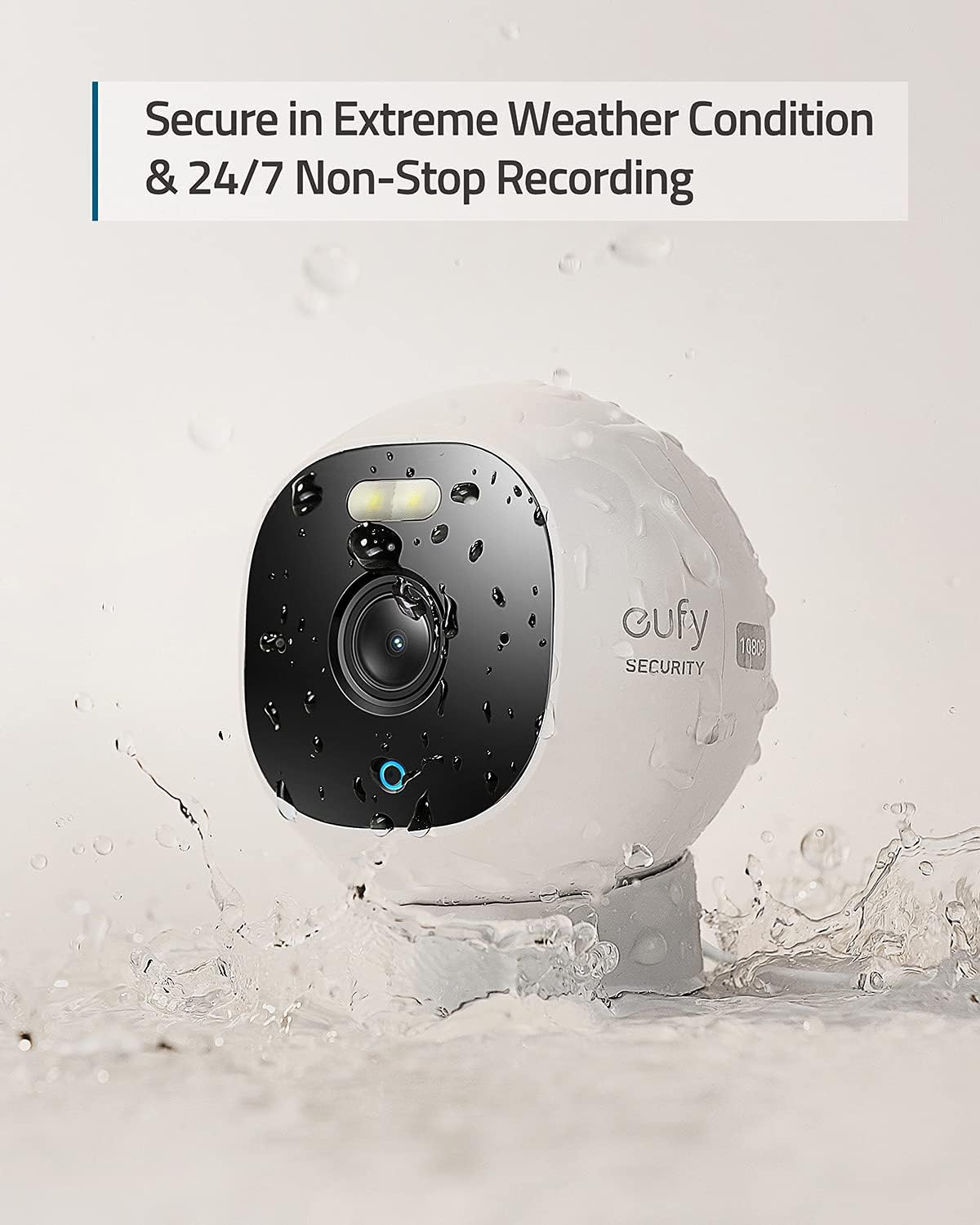 Outdoor Security Camera with 1080p Resolution, Spotlight, Color Night Vision, IP67 Weatherproof D793