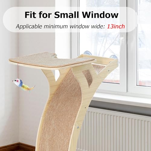 Cat Window Perch with Scratching Posts and Hammock Z205685