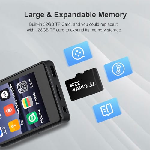2.4" Full Touch Screen 32GB MP3 Player with Bluetooth J899574