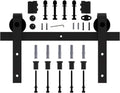 6.6ft Sliding Barn Door Hardware Kit Carbon Steel X23108