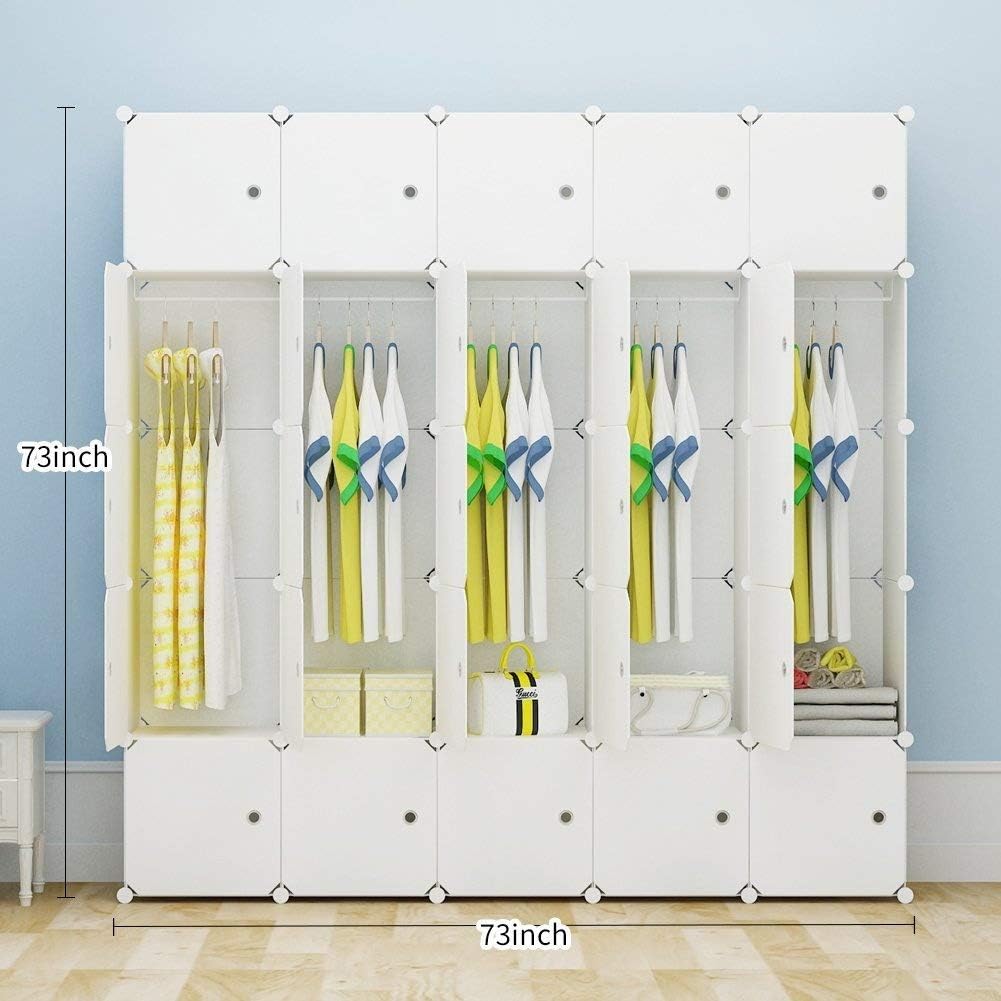 White 25 Cubes Dresser M694639