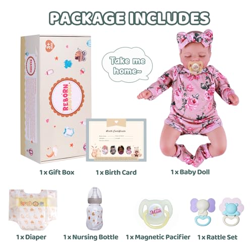 20 inch Sleeping Realistic Newborn Baby Doll with Soft Body K4033