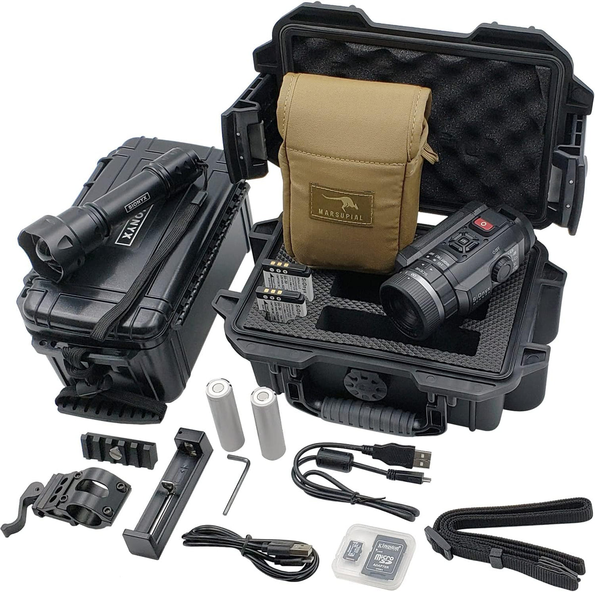 Aurora Black Camera, IR Illuminator, and Pouch D148