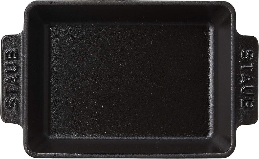 Matte Black Cast Iron Mini Rectangular Baker B427
