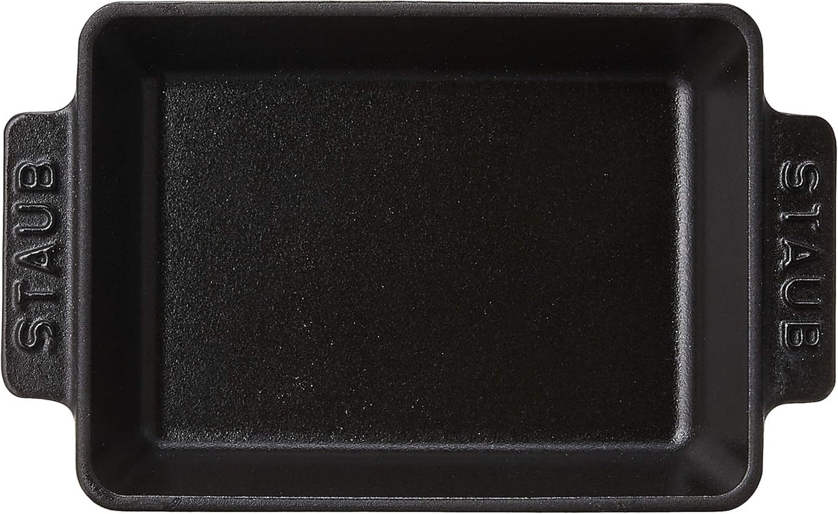 Matte Black Cast Iron Mini Rectangular Baker B427