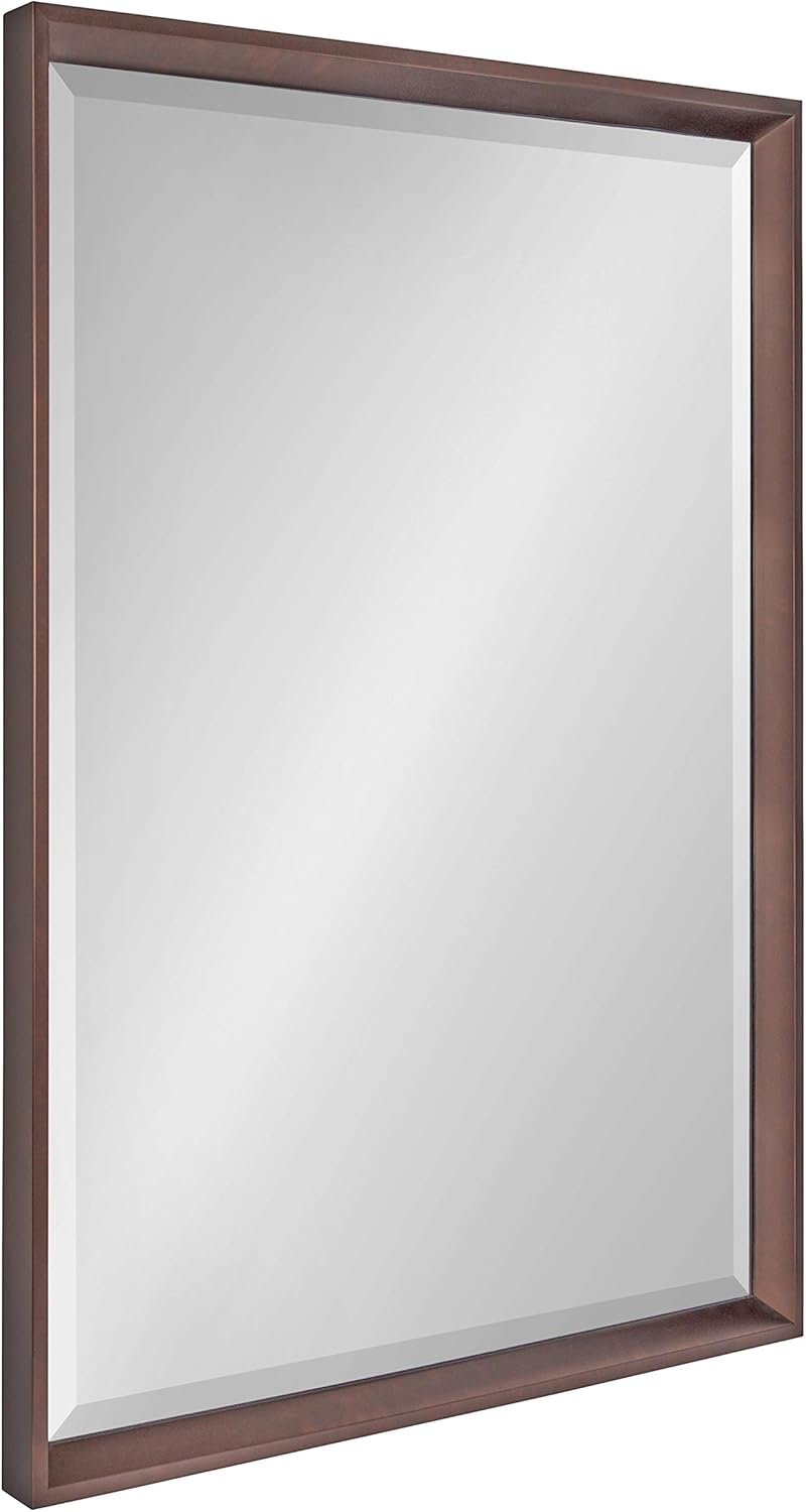 Black Framed Beveled Wall Mirror W6077