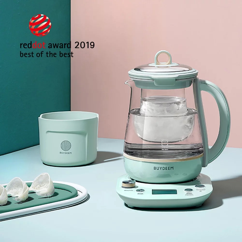 Green Glass Electric Kettle 1.5L C247