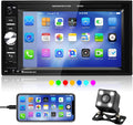 6.2 Inch Double Din Touch Screen Car Stereo with Bluetooth FM Receiver W844158