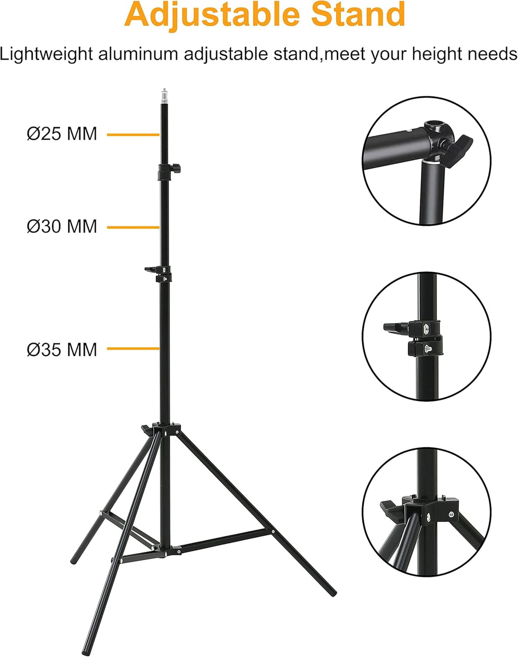 Adjustable Background Stand with Carry Bag T106
