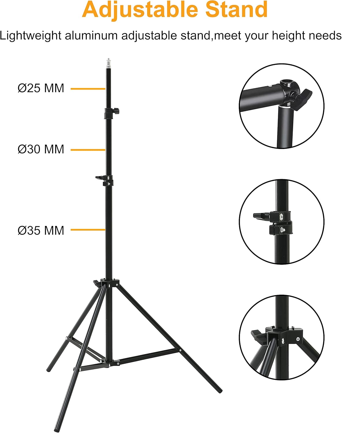 Adjustable Background Stand with Carry Bag T106