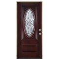 36 in. x 80 in. Left-Hand Inswing Fiberglass Prehung Front Exterior Door Y8557