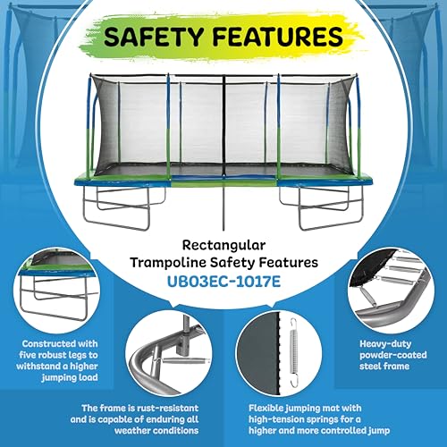 Rectangle Trampoline with Enclosure System O9161