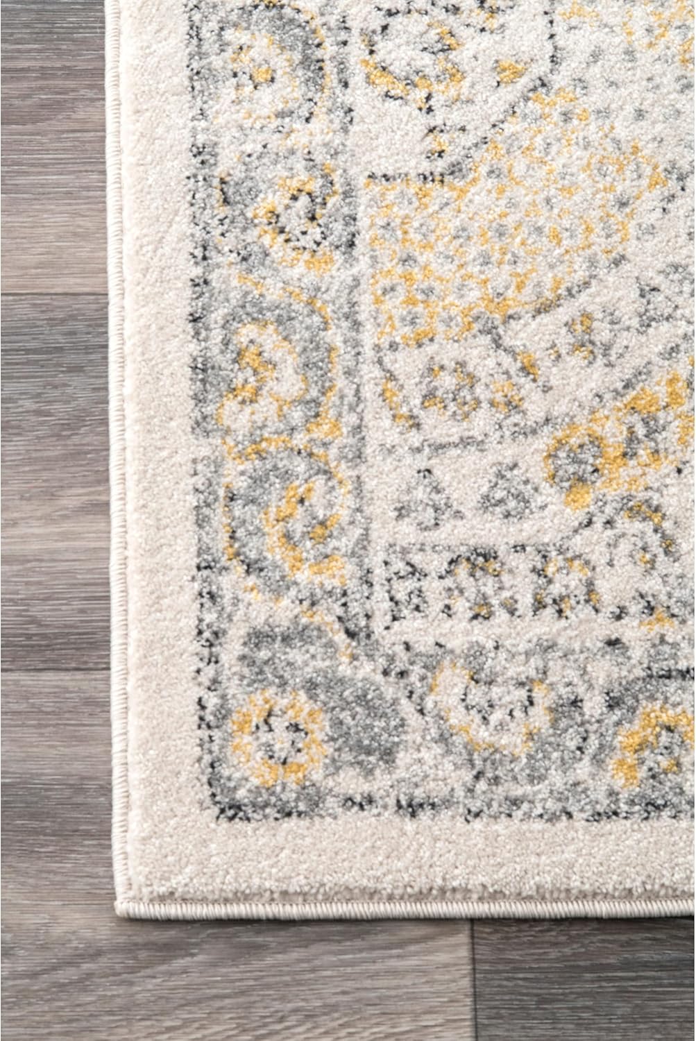 2x10 Runner Rug Gold/Off-White I28282