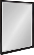 Black Framed Beveled Wall Mirror W6077