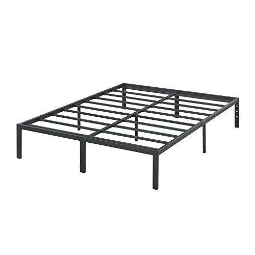 18 Inch Tall Heavy Duty Steel Slat Bed Frame Full Black G870334