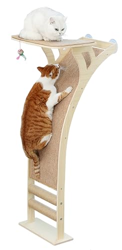 Cat Window Perch with Scratching Posts and Hammock Z205685