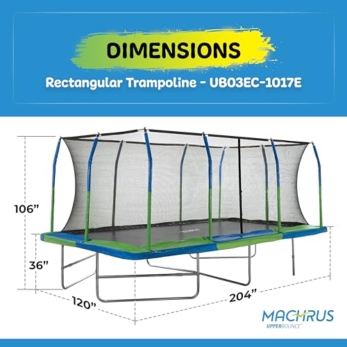 Rectangle Trampoline with Enclosure System O9161