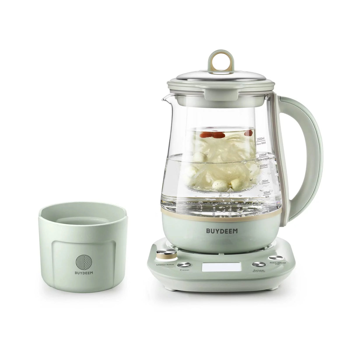 Green Glass Electric Kettle 1.5L C247