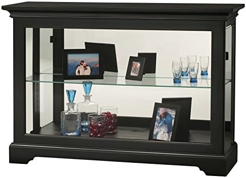 Cherry Bordeaux Finish Glass Curio Cabinet C338