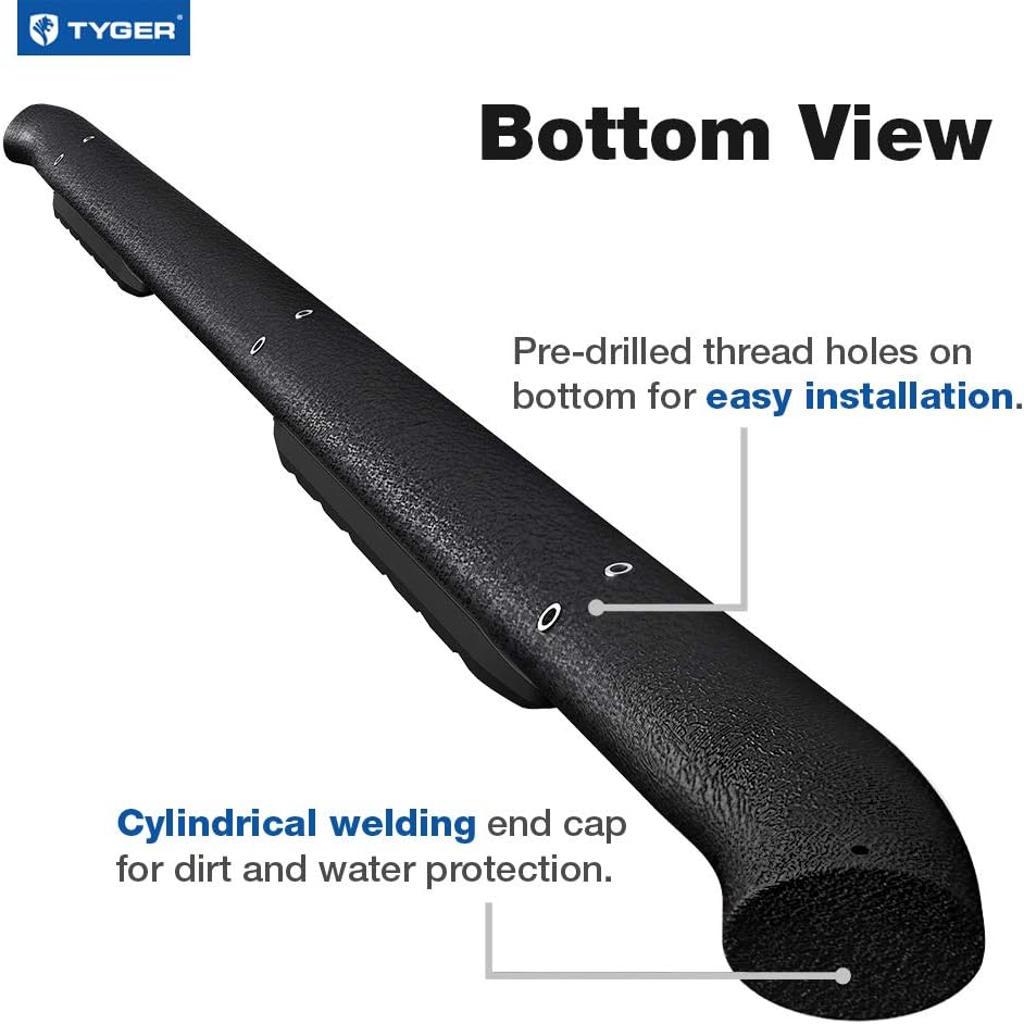 Textured Black Running Boards E172