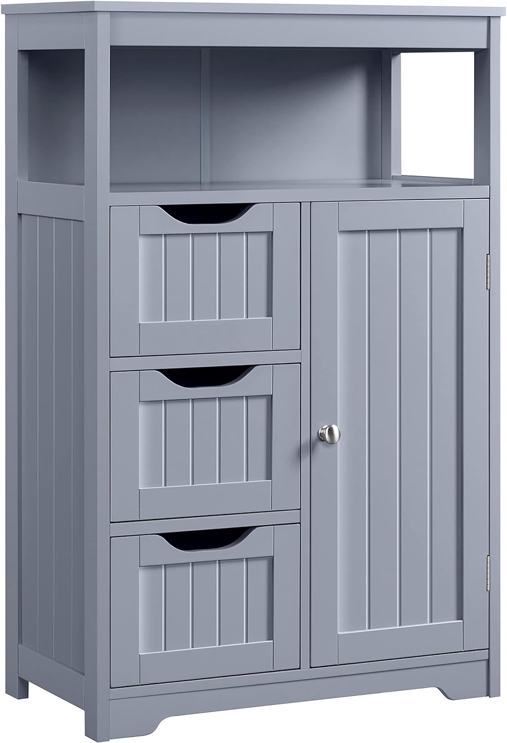 Navy Blue Wooden Storage Cabinet Y181144