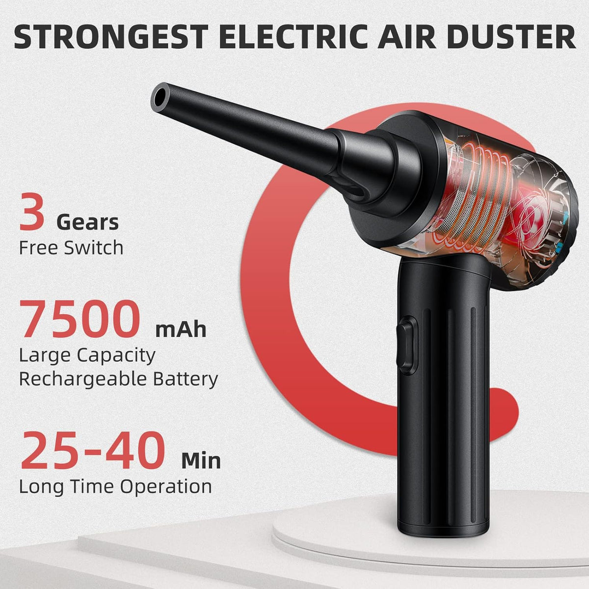 90W Cordless Electric Compressed Air Duster H275132