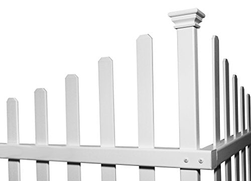 White 40" W x 30" H Vinyl Accent Fence I105