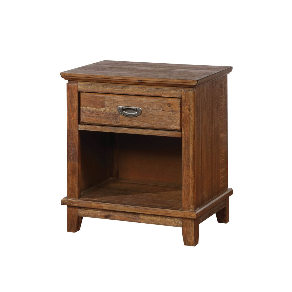 Dark Oak 1-Drawer Nightstand D816499