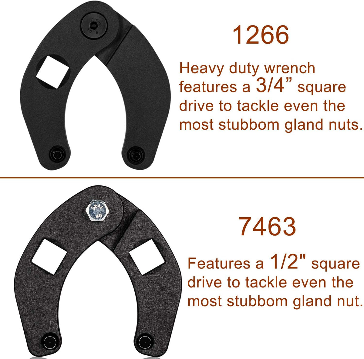 Adjustable Gland Nut Wrench Set of 2 G29819