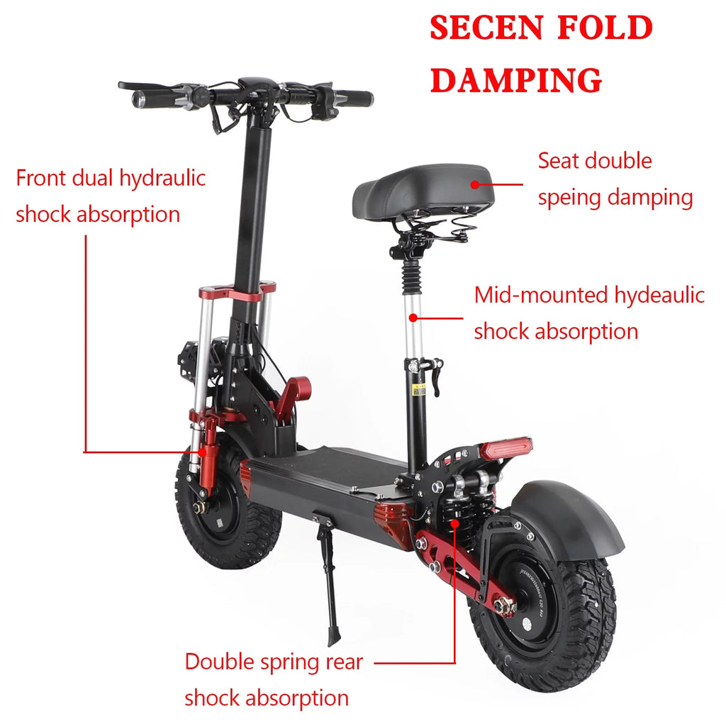 2000W 21ah off-road alloy electric scooter with 12" tires Q21301