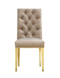 Beige Velvet Dining Chair Set of 2 A632739