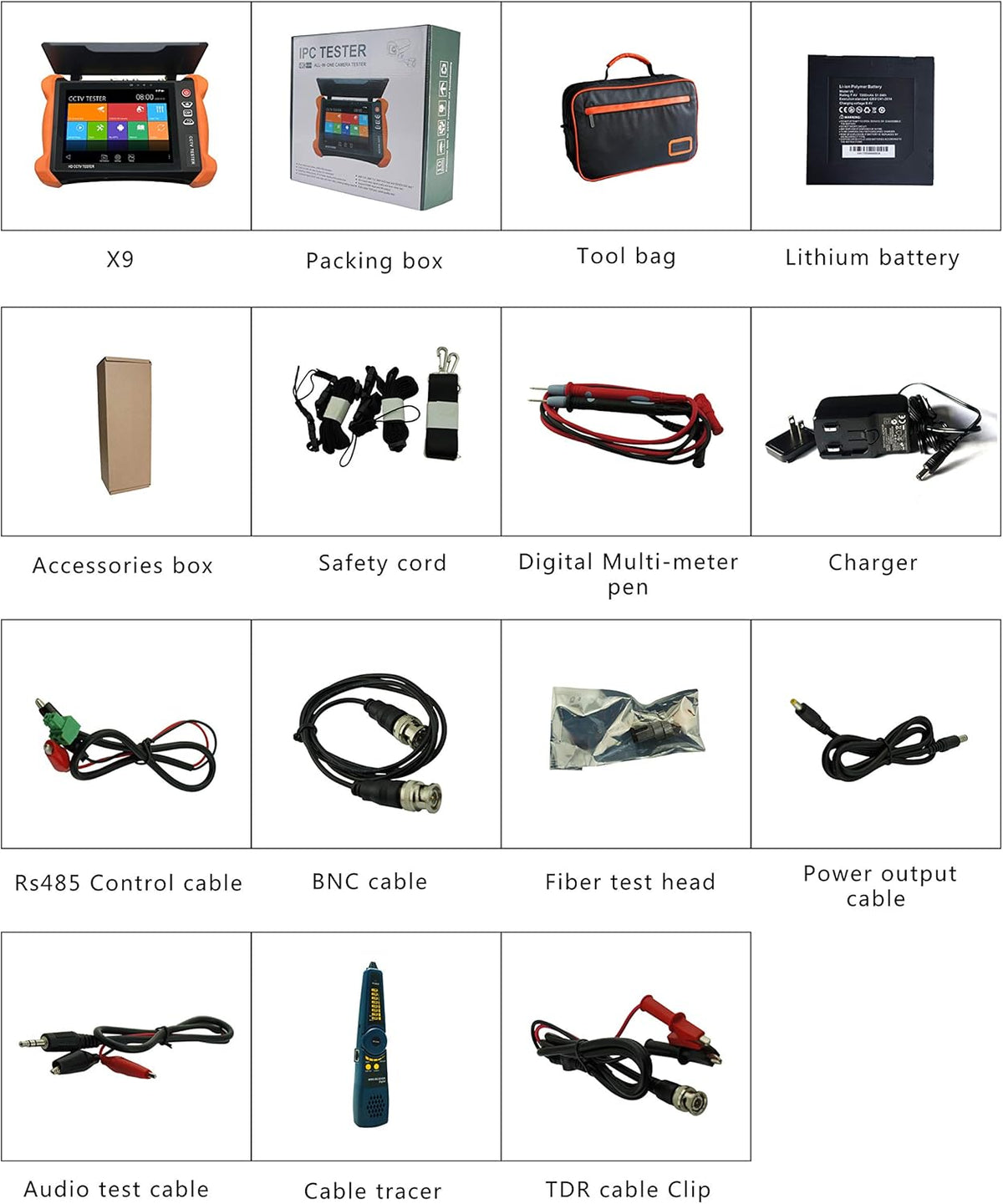 8 Inch All in One IP Camera Tester Security CCTV Tester Monitor D44296
