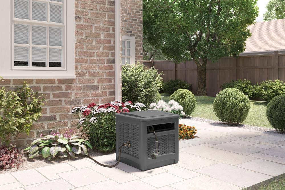 Wicker Hideaway Hose Cart E81502