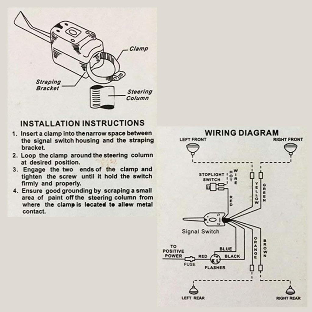 12V Universal Turn Signal Switch M594160