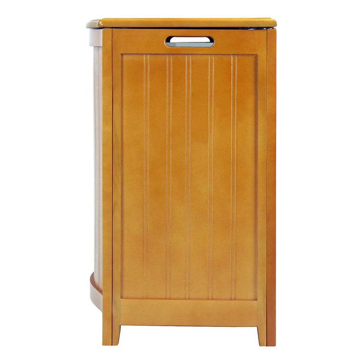 Natural Finished Wood Laundry Hamper with Interior Bag Z969