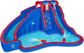 Inflatable Water Slide Park with 2 Slides & Splash Pool Z442